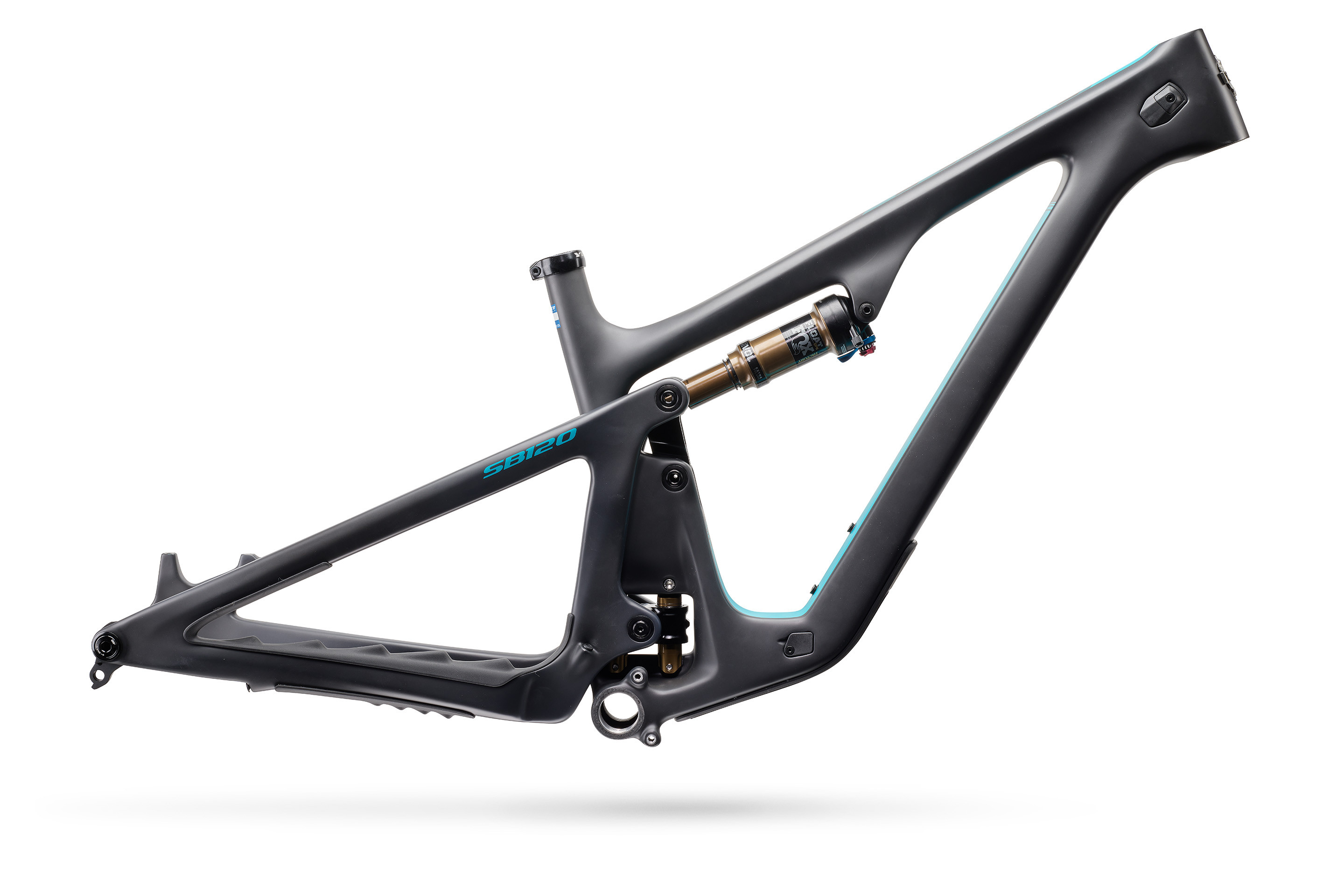 Yeti SB120 Turq Carbon Trail Rahmen Fox Float Factory Dämpfer türkis raw L XL