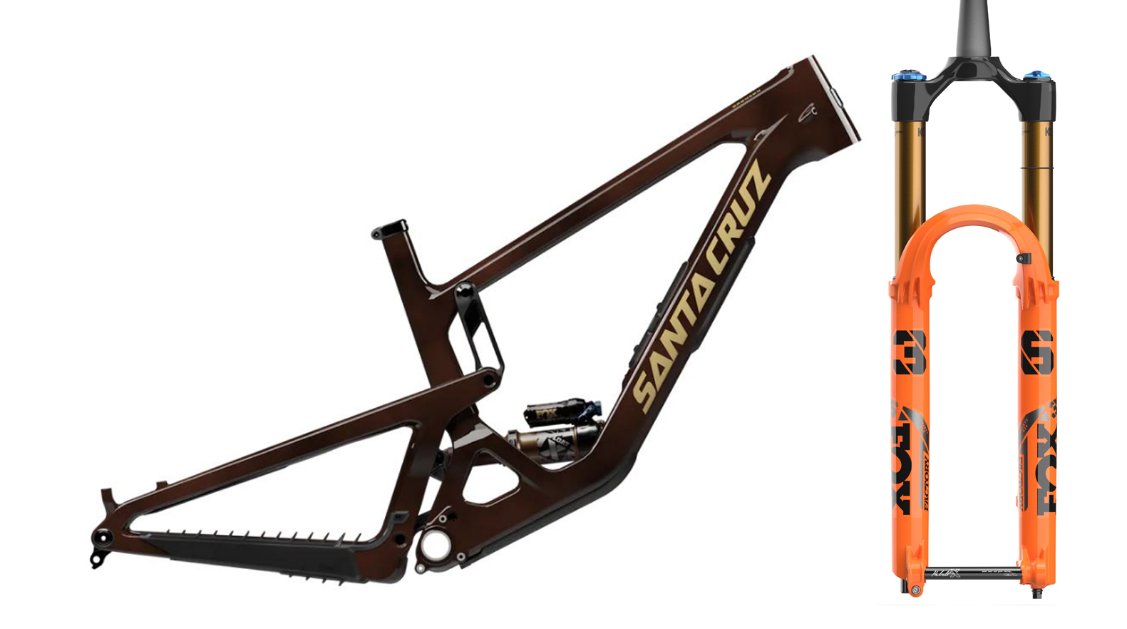 SANTA CRUZ BRONSON V5 CC RAHMENSET MIT 2025er FOX 36 160